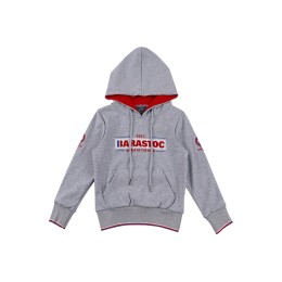 A large number of custom-made gray children's sweaters with personal design embroidered LOGO contrast color sleeves sweater specialty store hooded 36% cotton 58% polyester 6% spandex  Z619 A large number of custom-made gray children's sweaters with personal design embroidered LOGO contrast color sleeves sweater specialty store hooded 36% cotton 58% polyester 6% spandex  Z619